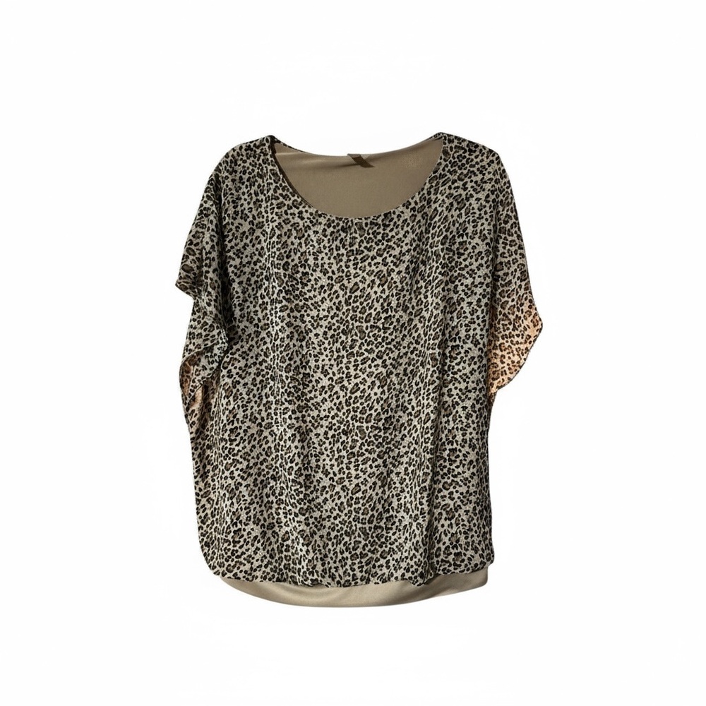 Leopard Print Top, size XL